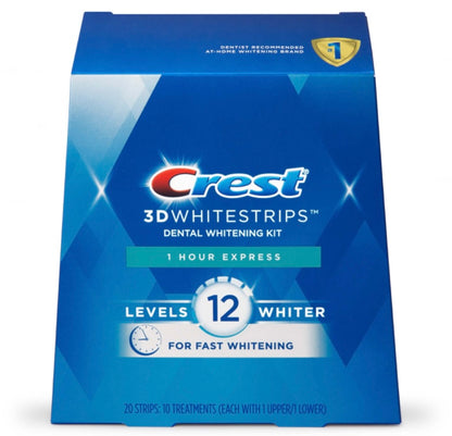 Crest 3D Whitestrips 1 Hour Express - 20 Treatments